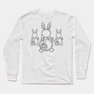 abstract Easter bunny Long Sleeve T-Shirt